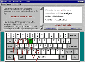 Letter Chase Typing Tutor
