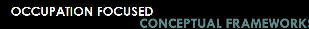 Occupation Focus Conceptual Frameworks