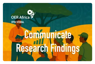 Person presenting to a group of people under a tree